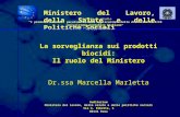 La sorveglianza sui prodotti biocidi: Il ruolo del Ministero Dr.ssa Marcella Marletta Auditorium Ministero del lavoro, della salute e delle politiche sociali.