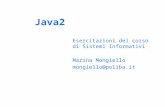 Java2 Esercitazioni del corso di Sistemi Informativi Marina Mongiello mongiello@poliba.it.