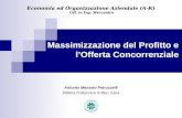 Antonio Messeni Petruzzelli DIMeG,Politecnico di Bari, Italia Economia ed Organizzazione Aziendale (A-K) CdL in Ing. Meccanica CdL in Ing. Meccanica Massimizzazione.