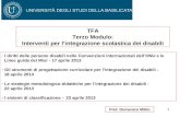1 Prof. Domenico Milito TFA Terzo Modulo: Interventi per lintegrazione scolastica dei disabili - I diritti delle persone disabili nelle Convenzioni internazionali.