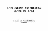 LELUSIONE TRIBUTARIA ESAME DI CASI a cura di Massimiliano Tasini.