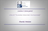 Lezione 2 (terza parte) Corso di Economia Industriale Internazionale Davide Arduini.