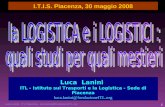 Luca Lanini - ITL Piacenza - luca.lanini@fondazioneITL.org 1 Luca Lanini ITL - Istituto sui Trasporti e la Logistica - Sede di Piacenza luca.lanini@fondazioneITL.org.