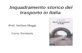 Inquadramento storico del trasporto in Italia Prof. Stefano Maggi Corso Territorio.