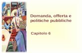 Domanda, offerta e politiche pubbliche Capitolo 6.