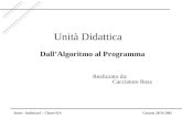 Unità Didattica DallAlgoritmo al Programma Cacciatore Rosa Sissis – Indirizzo2 – Classe 42ACatania 28/11/2002 Realizzato da: