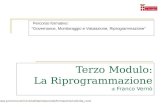 Terzo Modulo: La Riprogrammazione di Franco Vernò Percorso formativo: Governance, Monitoraggio e Valutazione, Riprogrammazione .