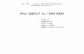 Ptcp 2007 – integrazione Alta Valmarecchia Documento preliminare DALLENERGIA AL TERRITORIO -energia -permanenza -efficienza territoriale -applicazioni.