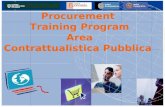 Procurement Training Program Area Contrattualistica Pubblica.