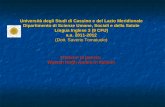 Università degli Studi di Cassino e del Lazio Meridionale Dipartimento di Scienze Umane, Sociali e della Salute Lingua Inglese 3 (9 CFU) a.a. 2011-2012.