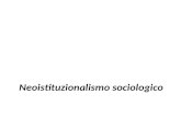 Neoistituzionalismo sociologico. Philip Selznick (1919 -)