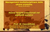 Management multidisciplinare delle ulcere croniche. Roma 26-05-2011 Nuove terapie nutrizionali nel paziente anziano Prof. M. Cacciafesta Dipartimento di.