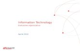 Information Technology Evoluzione organizzativa Aprile 2012.