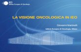 LA VISIONE ONCOLOGICA IN IEO Giovanni Martinelli Istituto Europeo di Oncologia, Milano.