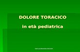 Dott.ssa Elisabetta Muccioli DOLORE TORACICO in età pediatrica.