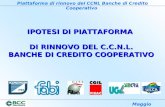 Piattaforma di rinnovo del CCNL Banche di Credito Cooperativo Maggio 2007 IPOTESI DI PIATTAFORMA DI RINNOVO DEL C.C.N.L. BANCHE DI CREDITO COOPERATIVO.