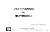 Vaccinazioni in gravidanza Dott.ssa Amelia Forte Dott. Aniello Di Meglio Dott. Aniello Di Meglio Via dei Fiorentini 21 80133 Napoli Tel 081 19562816.
