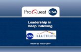 Leadership in Deep Indexing Milano 15 Marzo 2007.