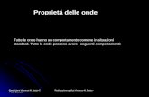 Esposizione Vincenzo M. Basso- F. Paolo Brunetti Realizzazione grafica Vincenzo M. Basso - Tutte le onde hanno un comportamento comune in situazioni standard.