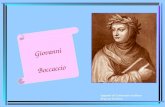 Appunti di Letteratura italiana Prof.ssa Di Deco G i o v a n n i B o c c a c c i o.