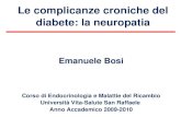 Le complicanze croniche del diabete: la neuropatia Emanuele Bosi Corso di Endocrinologia e Malattie del Ricambio Università Vita-Salute San Raffaele Anno.