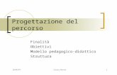 30/05/07Cinzia Bocchi1 Progettazione del percorso Finalità Obiettivi Modello pedagogico-didattico Struttura.