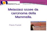 Metastasi ossee da carcinoma della Mammella. Flavio Fazioli SSD Chirurgia Muscolo Scheletrica Responsabile: Dott. Flavio Fazioli.