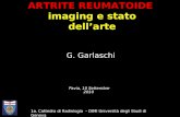 1a. Cattedra di Radiologia – DIMI Università degli Studi di Genova G. Garlaschi Pavia, 10 Settembre 2010 ARTRITE REUMATOIDE imaging e stato dellarte.