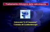 Trattamento chirurgico delle valvulopatie Università G DAnnunzio Cattedra di Cardiochirurgia.