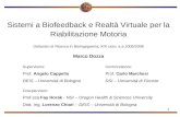 1 Sistemi a Biofeedback e Realtà Virtuale per la Riabilitazione Motoria Dottorato di Ricerca in Bioingegneria, XIX ciclo, a.a 2005/2006 Marco Dozza Supervisore: