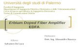 Erbium Doped Fiber Amplifier EDFA Università degli studi di Palermo Facoltà di Ingegneria Dipartimento di Ingegneria Elettrica, Elettronica e delle Telecomunicazioni.