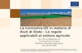 Avv. Bruno Mastantuono Commissione Europea Direzione Generale Agricoltura Isili,29.06.2009 X La presente documentazione e le opinioni espresse dal relatore.