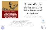 Stato darte della terapia della demenza di Alzheimer Ferrara, venerdi 26 ottobre 2012.