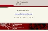 24 febbraio 2011 Il sito di IRIS  a cura di Elena Franchi.