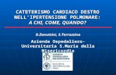 CATETERISMO CARDIACO DESTRO NELLIPERTENSIONE POLMONARE: A CHI, COME, QUANDO ? D.Zanuttini, S.Terrazzino Azienda Ospedaliero-Universitaria S.Maria della.