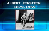 ALBERT EINSTEIN 1879-1955 `. Liter di una vita straordinaria 1879 Nasce a Ulm, in Germania.