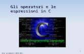 Anno accademico 2010-2011 1 Gli operatori e le espressioni in C.