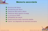 Silberschatz, Galvin and Gagne 2002 14.1 Operating System Concepts Memoria secondaria Struttura del disco Scheduling del disco Gestione dellunit  a disco