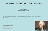 DIAMO I NUMERI CON EULERO Pristem & Polymath Scuola di Idro 13 settembre 2008 Renato Betti Politecnico di Milano Lamore degli uomini per i numeri forse.
