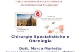 Chirurgie Specialistiche e Oncologia Dott. Marco Marietta Azienda Ospedaliero-Universitaria - Modena.