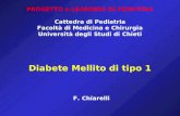 Diabete Mellito di tipo 1 F. Chiarelli PROGETTO e-LEARNING IN PEDIATRIA Cattedra di Pediatria Facoltà di Medicina e Chirurgia Università degli Studi di.