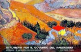 Copertina STRUMENTI PER IL GOVERNO DEL PAESAGGIO prima parte - la legislazione urbanistica nazionale Prof. Paolo Fusero Vincent Van Gogh 1889 - Landscape.