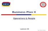 Prof. Paolo Di Marco Business Plan II Operations & People Lezione 06.