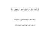 Metodi elettrochimici Metodi potenziometrici Metodi voltammetrici.