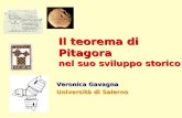 Il teorema di Pitagora nel suo sviluppo storico Veronica Gavagna Università di Salerno.