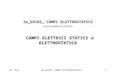 M. Usai3a_EAIEE_ CAMPI ELETTROSTATICI1 3a_EAIEE_ CAMPI ELETTROSTATICI (ultima modifica 01/10/2012) CAMPI ELETTRICI STATICI o ELETTROSTATICA.