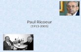 Paul Ricoeur (1913-2005). L'obiettivo perseguito da Ricoeur è quello di compiere il tentativo di affermare (dopo Dilthey e parallelamente a Gadamer) la.