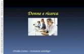 Istituto Nazionale di Geofisica e Vulcanologia - Sezione di Catania Ornella Cocina – ricercatore sismologo Donne e ricerca.