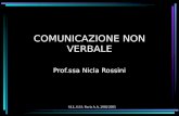 S.I.L.S.I.S. Pavia A.A. 2002/2003 COMUNICAZIONE NON VERBALE Prof.ssa Nicla Rossini.