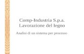 Comp-Industria S.p.a. Lavorazione del legno Analisi di un sistema per processo.